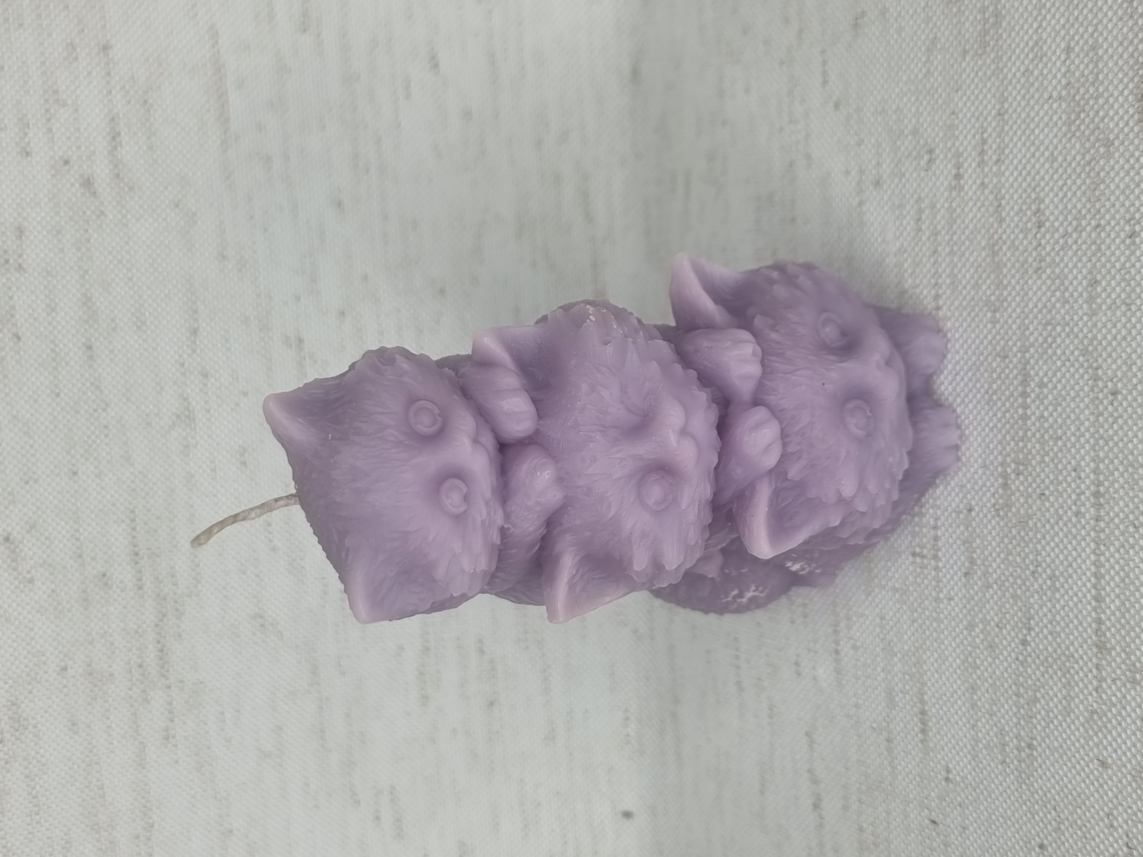 Vela con forma de 3 kindos gatitos